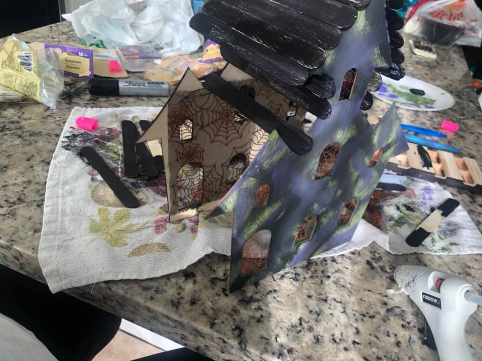 dollar tree haunted house craft