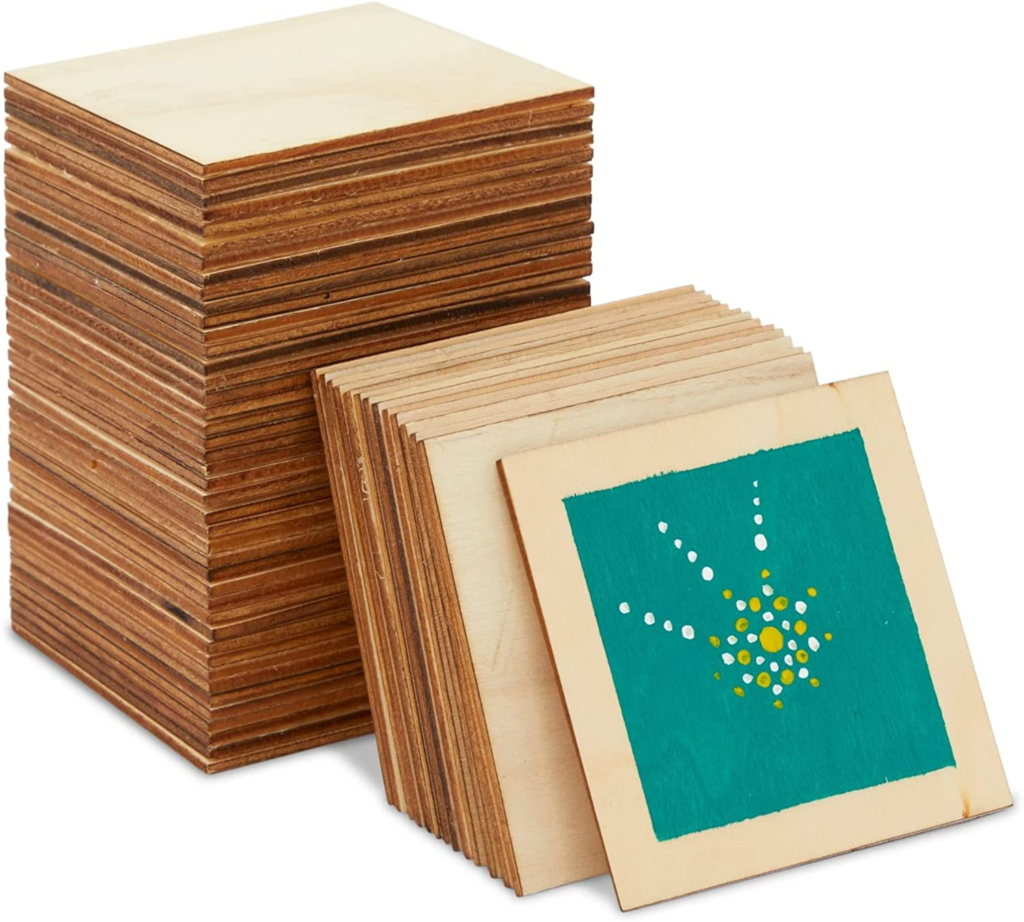 Wood Squares for Crafts supplies
