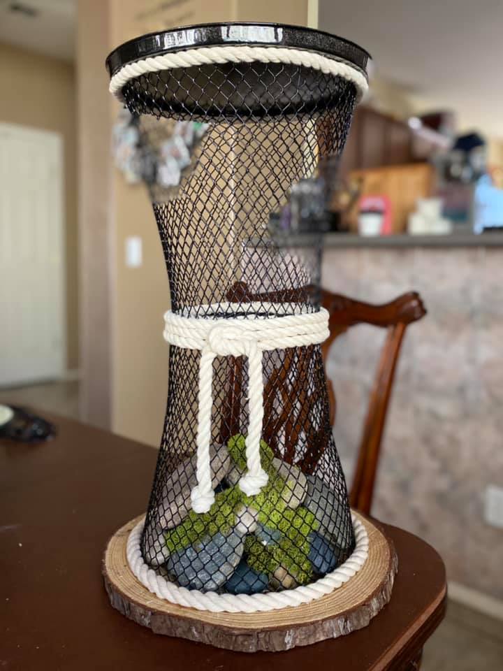 dollar tree wire basket crafts for plant