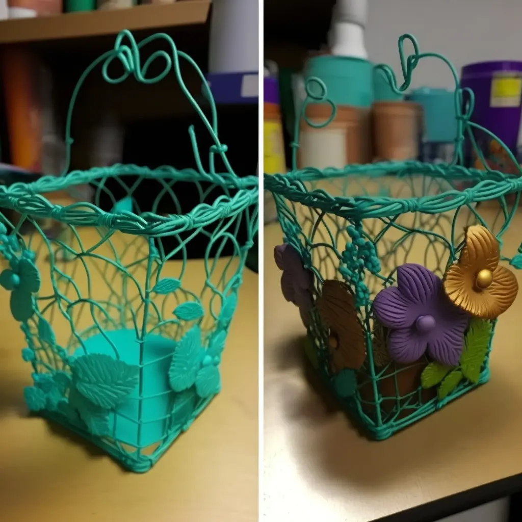 dollar tree wire basket crafts