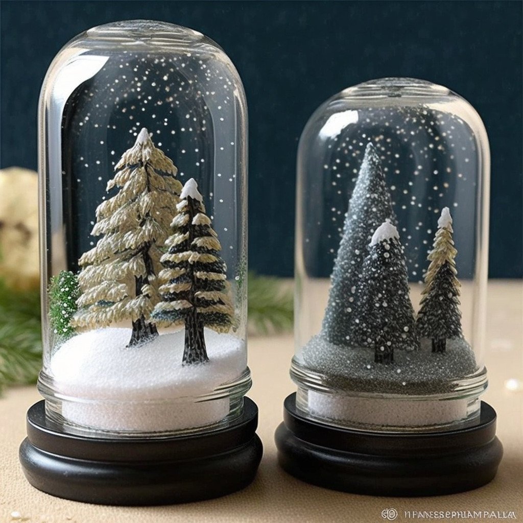 Salt and Pepper Shaker Snow Globes
