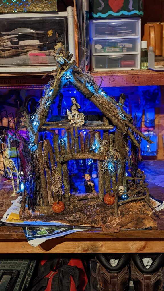 dollar tree haunted house craft led