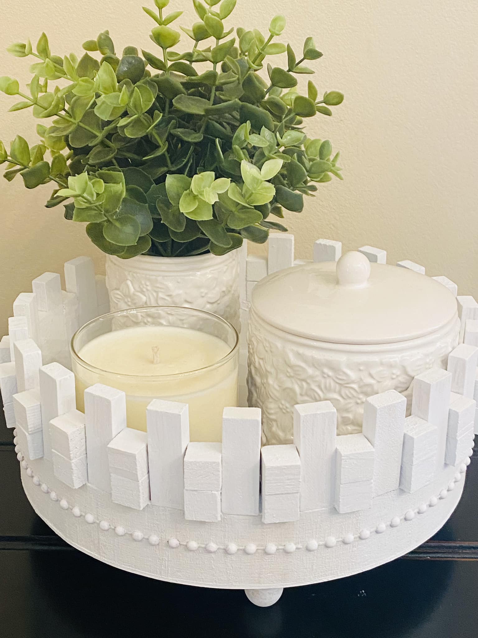 Dollar Tree Wood Crafts Round Wood Tray Dollar Tree Craft