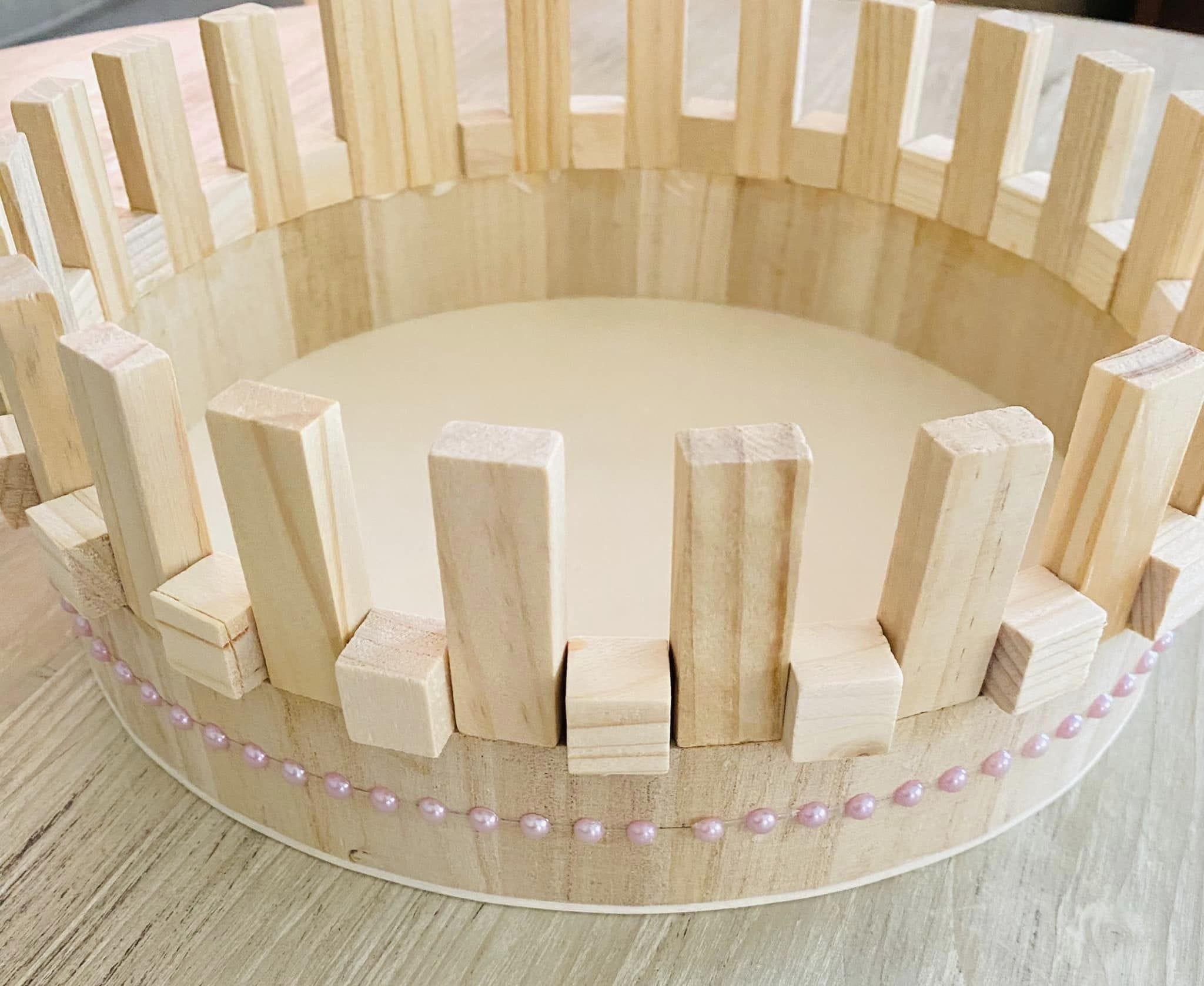 Dollar Tree Wood Crafts Round Wood Tray Dollar Tree Craft