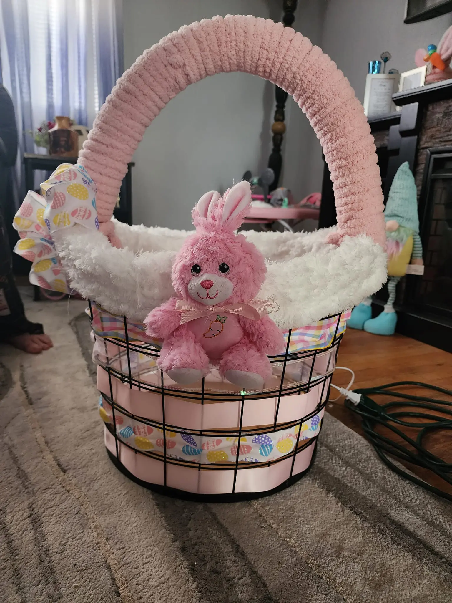 wire basket easter diy