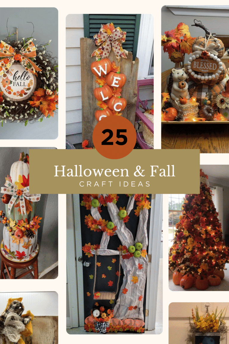 Halloween and fall craft ideas, basic and budget friendly