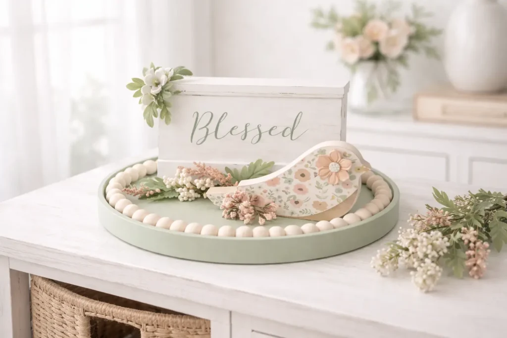 Chic & Blessed: Minimalist Farmhouse Tray Decor