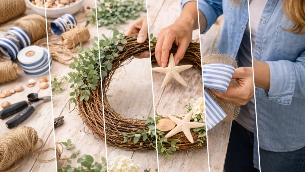 Charming Coastal Summer Wreath