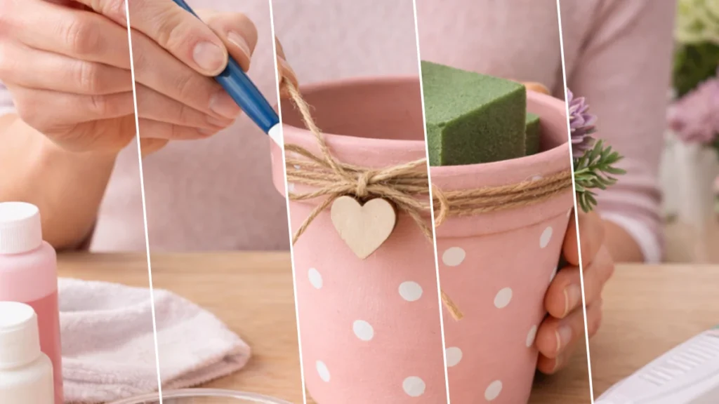 Dollar Tree Mother’s Day Succulent Pot Craft