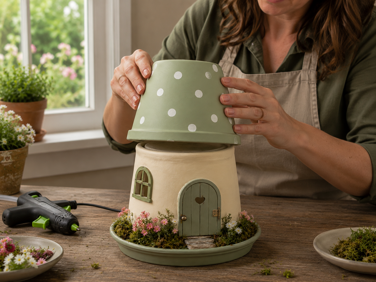 How to assemble house structure - Charming Dollar Tree Fairy Garden House DIY DIY tutorial