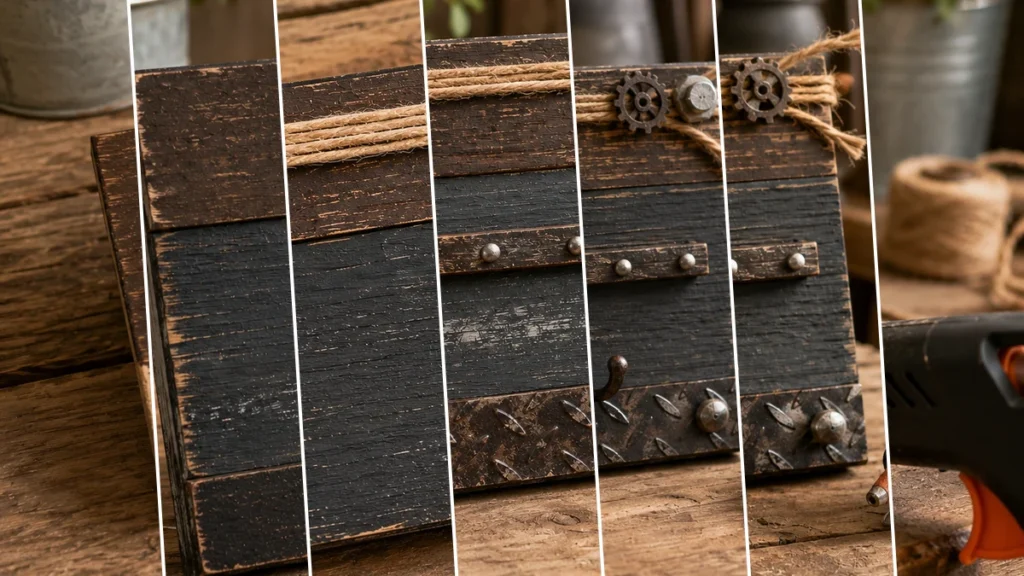DIY Father’s Day Rustic Mini Sign for Dad’s Garage
