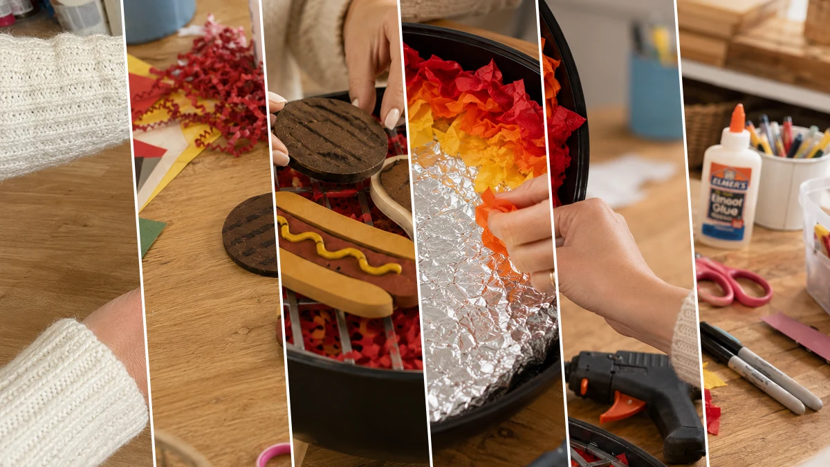 Dollar Tree BBQ Grill Gift Box for Father’s Day