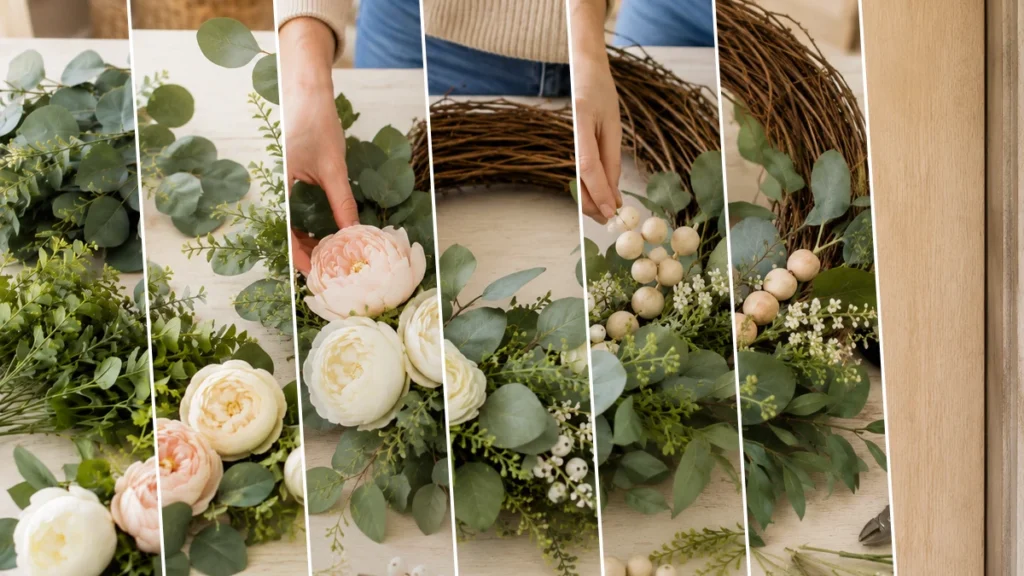 Elegant Farmhouse Grapevine Wreath: DIY Door Decor