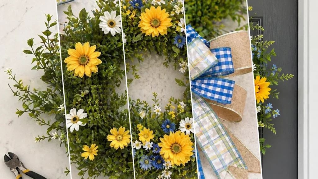 Sunny Meadow Summer Wreath: A Budget-Friendly Floral Delight