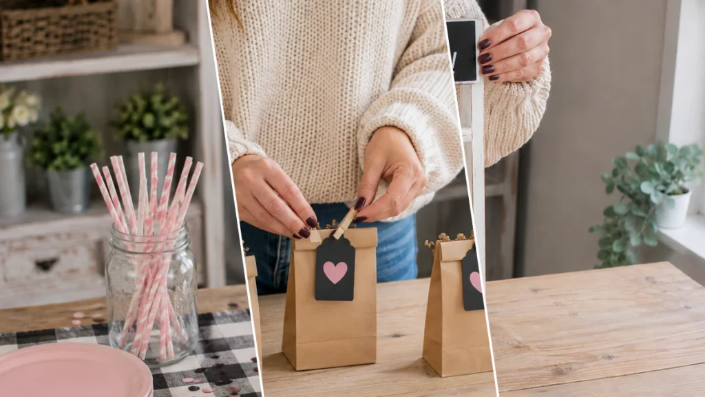 Charming Dollar Tree Mini Ladder Favor Display