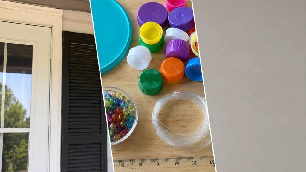 Cheerful Upcycled Bottle Cap Wind Chime