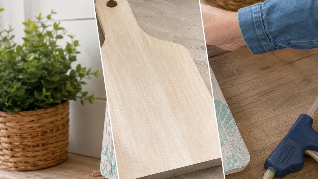 DIY Coastal Farmhouse Cutting Board Decor