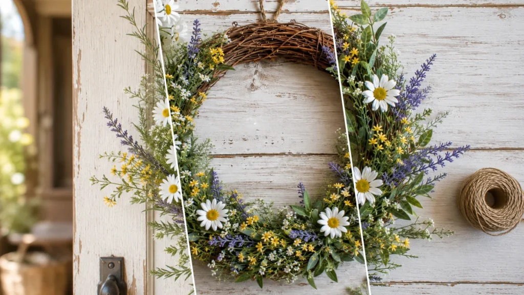 Easy Summer Wildflower Wreath
