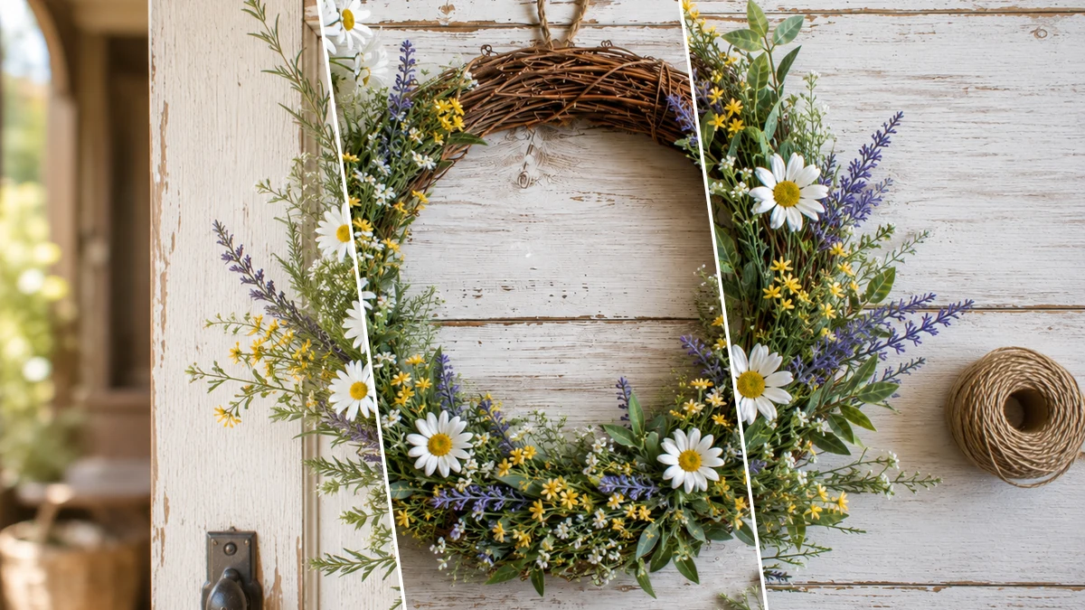 Easy Summer Wildflower Wreath