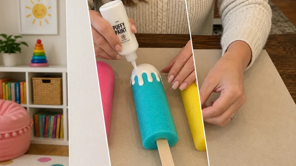 DIY Summer Popsicle Wall Hanging: A Pool Noodle Craft!