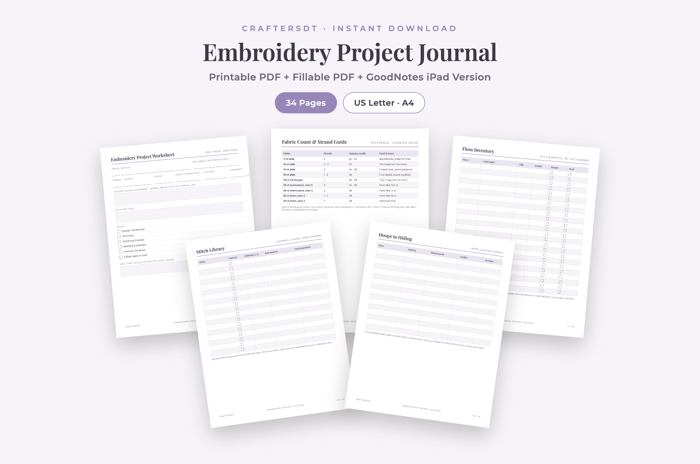 How to Organize Embroidery Projects, Floss and WIPs
