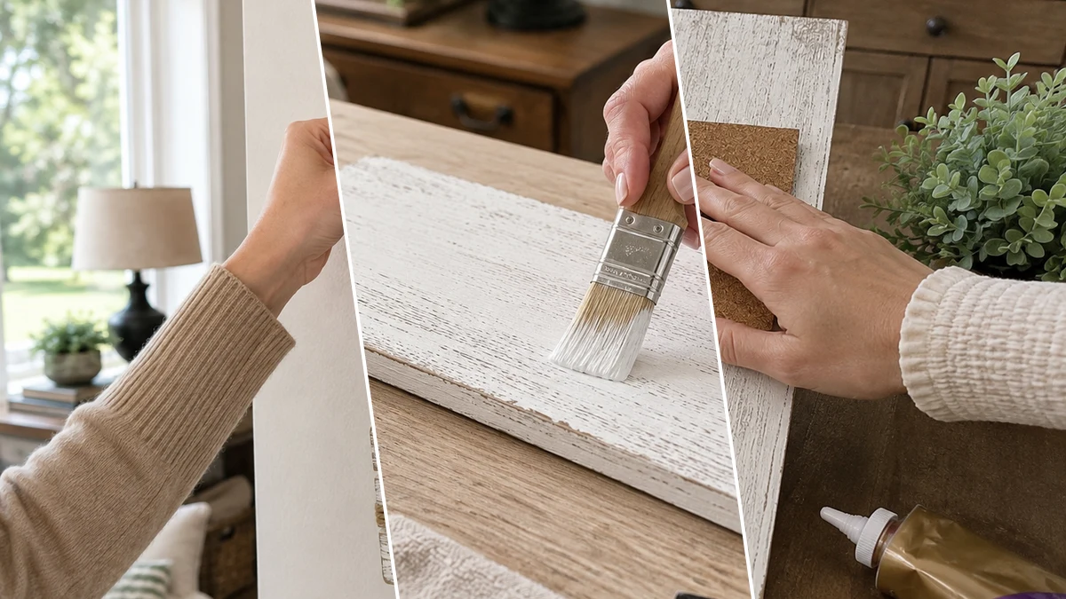 Farmhouse Charm: DIY Wall Mail Organizer & Memo Station