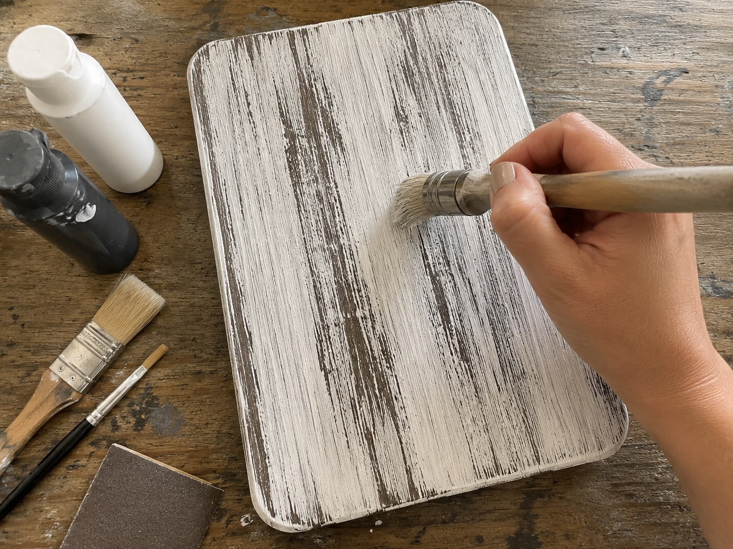 How to create rustic plaque background - Rustic Stacked Pumpkin Wall Plaque DIY tutorial
