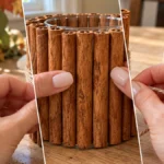 DIY Cinnamon Stick Candle Holders for Fall Tablescapes & Thanksgiving Decor