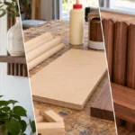 DIY Fluted Wood Wall Shelf with Dark Walnut Finish