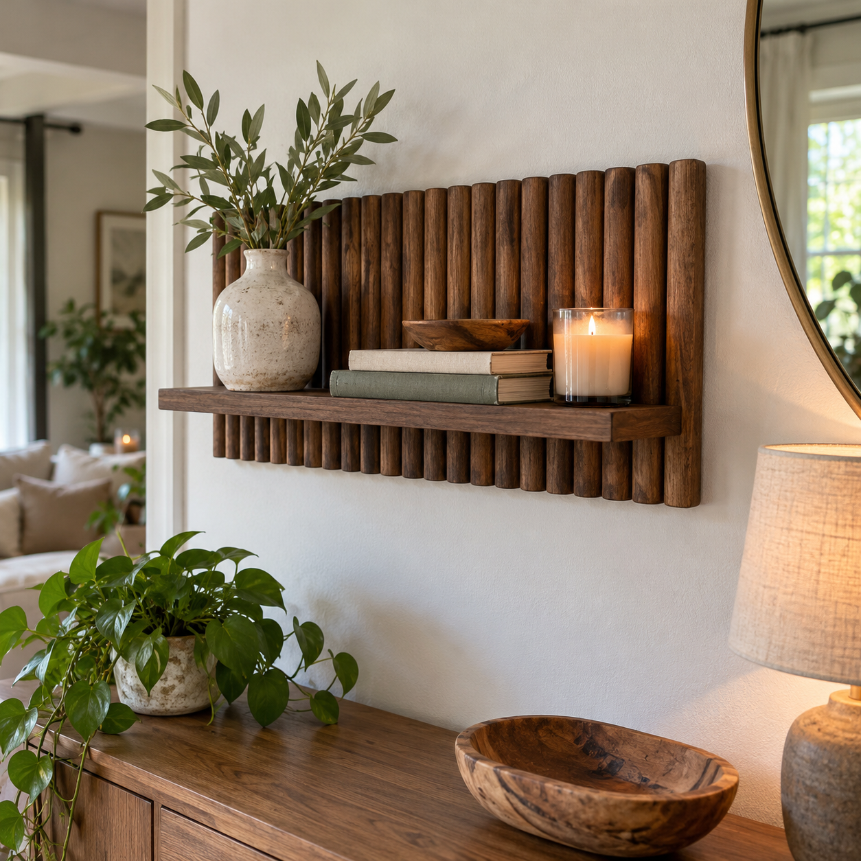DIY Fluted Wood Wall Shelf with Dark Walnut Finish, step 6: Install Wall-Mounting Hardware
