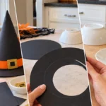 DIY Mini Witch Hat Treat Cones for Halloween Table Decor