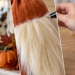 DIY Pilgrim Gnome Craft for Thanksgiving Mantel Decor